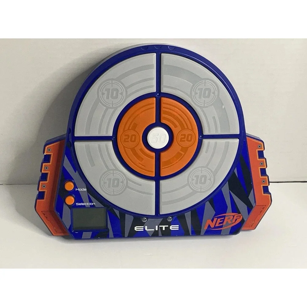 Nerf Elite Digital Light-Up Target Electronic Dart Board 6108760600 Blue Orange